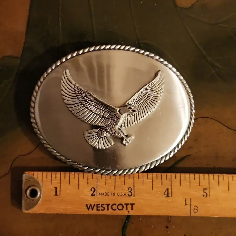American Eagle Metal Belt Buckle Large